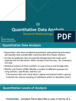 Quantitative Data Analysis: Research Methodology