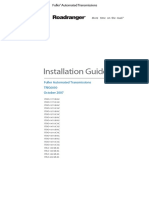 Installation Guide: Fuller Automated Transmissions October 2007