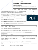 Friction Lab Video Notes 1