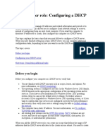 DHCP Server Configuration