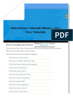 Data Science Tutorial Library - 370+ Free Tutorials