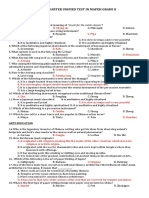 Second Quarter Periodical Test in MAPEH 8