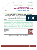 Pharmaceutical Sciences: Factors Contributing To Poor Compliance With Anti-Tb Treatment Among Tuberculosis Patients