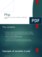 Variables, Data Types, Statements, Operators, Loops