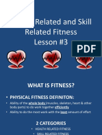 Health Related and Skill Related Fitness Lesson #3