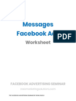 Messages Facebook Ads Worksheet