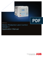 Dpstar ABB Realays Motor Protection REM611 CAtalog