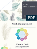 Cash Management: Reported By: Josephine P. Jimenez