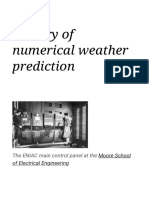 History of Numerical Weather Prediction