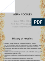 Asian Noodles: Lisa A. Yakhin, M.Eng Plant Based Processing 2017 Swiss German University