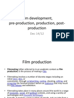 Film Development Preproduction Production