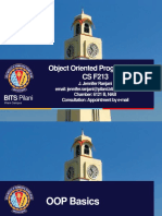 Object Oriented Programming CS F213: BITS Pilani