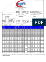 Dimensions For Class 150 Flanges