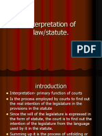 Interpretation of Law