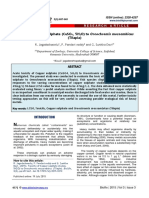 Toxicity of Copper Sulphate (Cuso, 5H O) To Oreochromis Mossambicus (Tilapia)