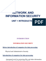 Network and Information Security: Unit 1 Introduction