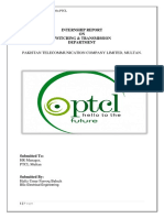 Internship Report ON Switching & Transmission Department: Pakistan Telecommunication Company Limited, Multan