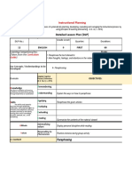 Detailed Lesson Plan (DLP) : Instructional Planning