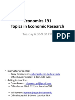 Topics in Economics Research