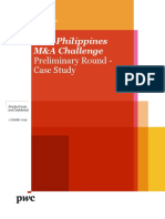 PWC Philippines M&A Challenge: Preliminary Round - Case Study