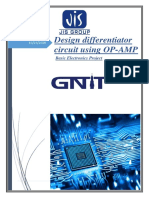 Design Differentiator Circuit Using OP-AMP Large