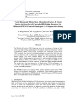 Total Harmonic Distortion, Distortion Factor & Crest Factor in Sven Level Cascaded H-Bridge Inverter For Different PWM Control Strategies: A Comparative Study