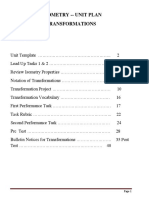 Unit 6 TRANSFORMATIONS FINAL PLAN