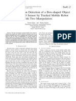 Gripping Position Detection of A Box-Shaped Object Using A RGB-D Sensor by Tracked Mobile Robot With Two Manipulators