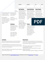 Business Model Canvas: Key Partners Key Activities Value Propositions Customer Relationships Customer Segments