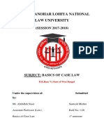 Basics of Case Law Project - DK Basu Vs State of West Bengal