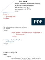 Syntax:: Javascript Code