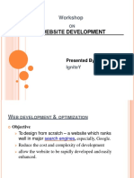 "Website Development: Workshop