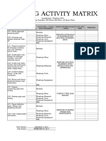 Fls - Training Activity Matrix