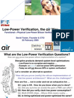 Low-Power Verification, The Air Way...