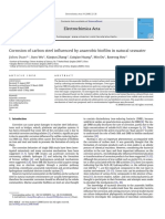 K3 Corrosion of Carbon Steel Influenced by Anaerobic Biofilm in Natural Seawater 2008 Electrochimica Acta