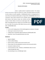 Monsanto SWOT Analysis