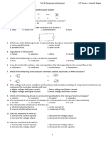 Electricity Electronics Test Banswer Key