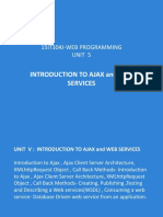 Introduction To Ajax and Web Services: 15It304J-Web Programming Unit 5