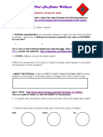 Chemical Physical Change Webquest PDF