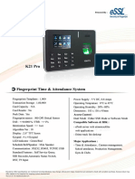 K21 Pro: Fingerprint Time & Attendance System