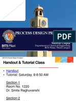 Process Design Principles I: BITS Pilani