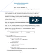 Clinical Simulation Administration (CSA) Activities' Brief Report