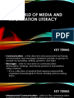 Media Information Literacy (PART 1)