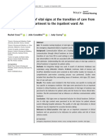 Nursing Handover of Vital Signs at The Transition of Care Fromthe Emergency Department To The Inpatient Ward Anintegrative Review