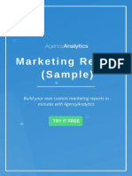 Marketing Report (Sample) : Build Your Own Custom Marketing Reports in Minutes With Agencyanalytics