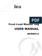 Midea MFWS512 5kg Front Load Washing Machine User Manual