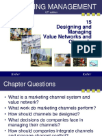 Marketing Management: 15 Designing and Managing Value Networks and Channels