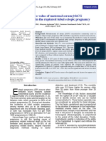 Predictive value of maternal s erum β-hCG concentration in the ruptured tubal ectopic pregnancy