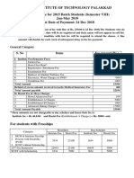 IIT Fee Structure Jan-May2019