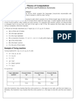 Turing Machine and PDA Notes PDF